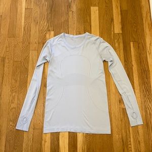 Lululemon Swiftly Tech Long Sleeve Light Blue